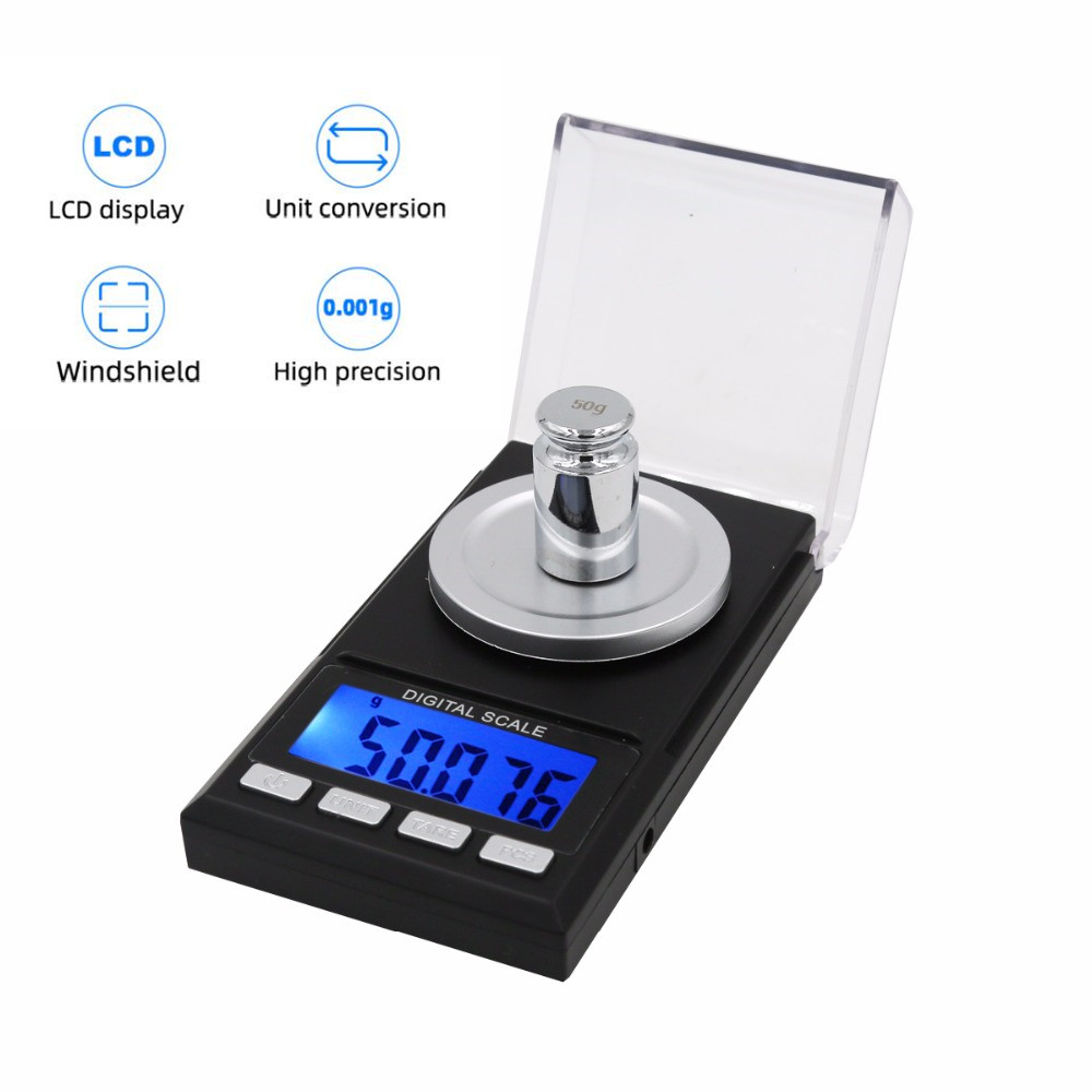 Tape Dispenser Weighted - Báscula electrónica de alta precisión, 100g/50g,