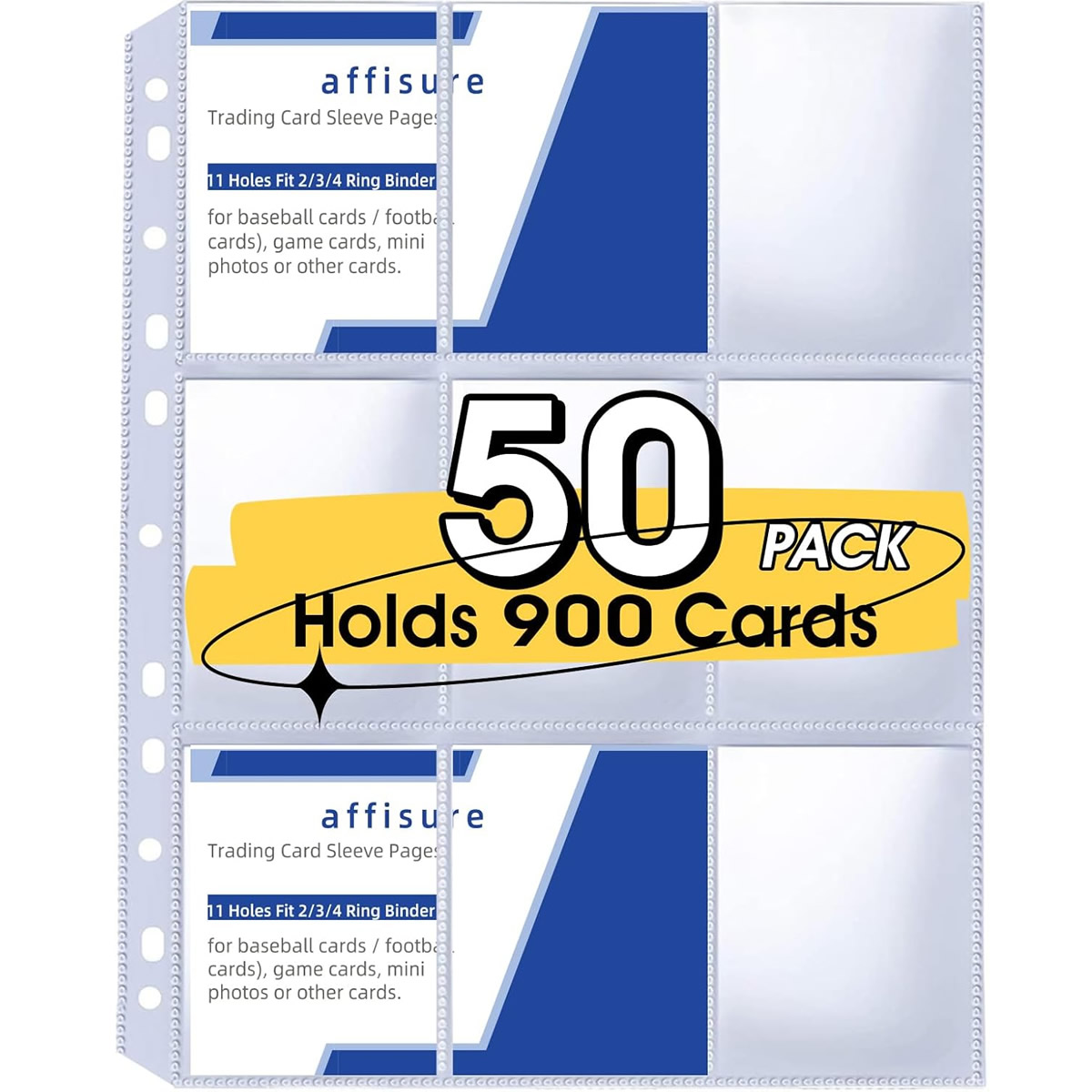 Card Index Box - Paquete de 50 Fundas para Tarjetas
